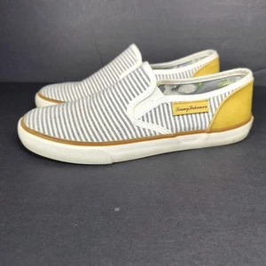 Mocassino Tommy Bahama Sailor a righe in tela scarpe da ginnastica slip on donna 7,5 - Foto 1 di 9