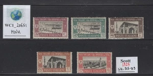 WC1_20651. ITALIAN COLONIES:LIBIA. 1927 1st SAMPLE FAIR short. Sc.B5-B9. MNH - Picture 1 of 1