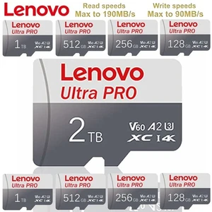 Carte Mémoire Lenovo Haute Vitesse 1To 2To Carte Micro Sd Classe 10 Xc Tf Carte Adaptateur - Photo 1 sur 18