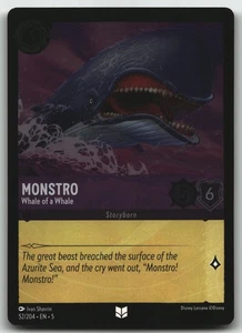 Monstro - Ballena de una Ballena Lámina Cielos Brillantes Poco Comunes 52/204 Casi Nuevo - Imagen 1 de 2