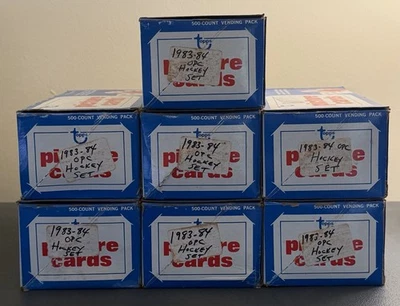 (7) Juegos completos de hockey O-Pee-Chee 1983-84 - Wayne Gretzky, Pelle, Stevens Foto 1 de 2