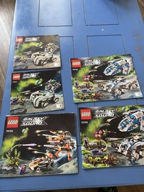Lot of 5 Lego Galaxy Squad Building Instruction Manuals 70704, 70705, 70709