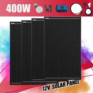 400W Mono Solar Panel Kit 400 Watt Caravan Camping Home Battery Charging Power - Picture 1 of 21