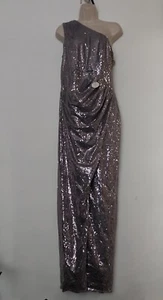 Chi Chi Size 14 Dress Long Sequin One Shoulder Party Evening Prom - Picture 1 of 11