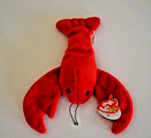 Beanie Babys PINCHERS - Plüsch Sitzsack Hummer D.O.B 19. Juni 1993 P.V.C. Pellets - Bild 1 von 9