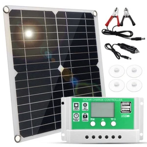 12 Volt Solarpanel Kit Solarmodul USB-Ladegerät Solarzelle Solar Auto Ladeg O9M2 - Bild 1 von 10