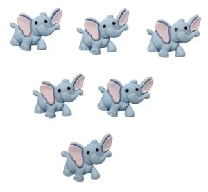 Elefante oreja rosa - botones Shelly's - adornos de espalda plana - chatarra artesanal - Imagen 1 de 2