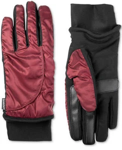 Isotoner SleekHeat™ smartDRI® Modern Shape Touchscreen Gloves Red L/XL NWT! $54 - Picture 1 of 1