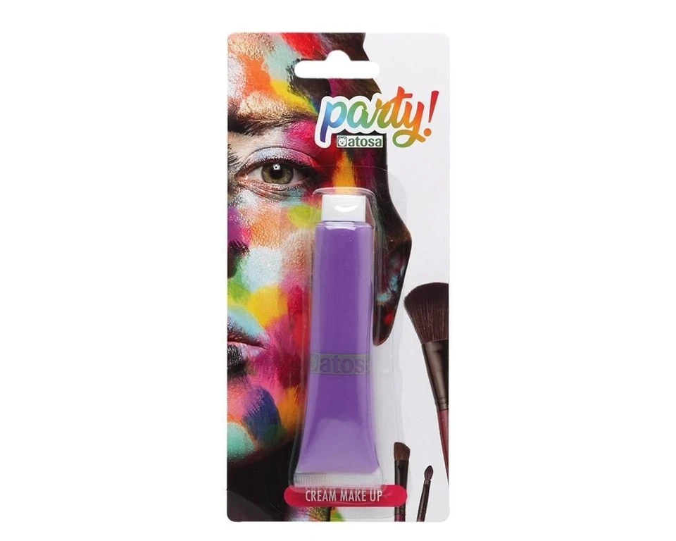 Crema Fondotinta Violeta Maquillaje Halloween Carnaval DFH - Imagen 1 de 1