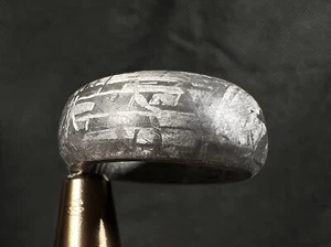 GIBEON Meteorite Ring - Size 4.25 - Wedding Band Space Astronomy Jewelry B 51289 - Picture 1 of 5