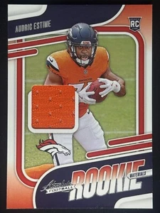Camiseta deportiva Audric Estime 2024 Panini Absolute Rookie Materials RC reliquia #ARM-AEE - Imagen 1 de 2