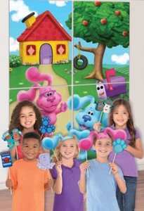 Blues Clues and You Birthday Party Wall Decorations Scene Setter Props Back Drop - Picture 1 of 3