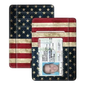 Slim Minimalist Front Pocket Wallet RFID Blocking Credit Card Holder Card Cas... - Picture 1 of 7