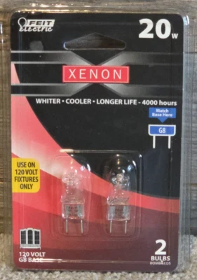 Feit Electric 20W Xenon Light Bulbs G8 Fitting 4000 Hours 2 Bulbs - Image 1 of 2