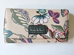 Nicole Miller New York Floral tri fold Wallet Women - Picture 1 of 4