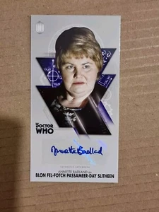 DOCTOR WHO WIDEVISION TRADING AUTOGRAPH CARD TOPPS ANNETTE BADLAND SLITHEEN .. - Picture 1 of 2