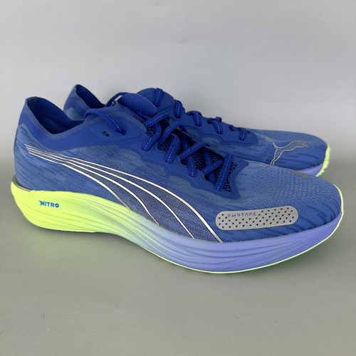 Scarpe da corsa da uomo blu verdi taglia 11 5 Puma Liberate Nitro 2 377315 02