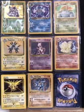 Lotto carte pokemon set base holo