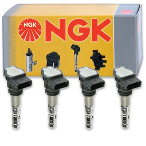 6 pcs NGK Ignition Coil for 2002-2006 Audi A4 Quattro 3.0L V6 Spark Plug bh 