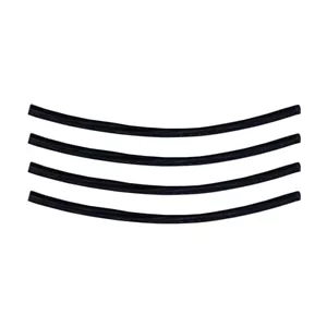 PROTECTORES DE MOLDURA DE BORDE DE BORDE DE PUERTA NEGRO DE 10 "- Perfil bajo, sin virutas de pintura - Imagen 1 de 5