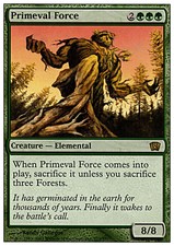 4x Primeval Force  -LP- 8th Edition Core Set Eighth MTG Magic Cards Green Rare