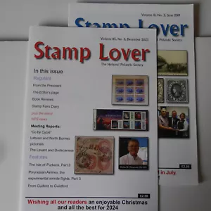 Stamp Lover magazine x2 - June 2019 Dec 2023 #A1 - Picture 1 of 9
