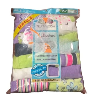 FRUIT OF THE LOOM GIRLS COTTON HIPSTERS 14 PACK SIZE 4 MULTI COLORED - Picture 1 of 2