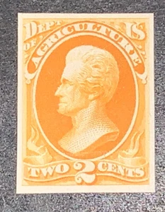 Travelstamps: US Stamps Scott #O2p4 2c Agriculture Official Proof on Card NGAI - Picture 1 of 5