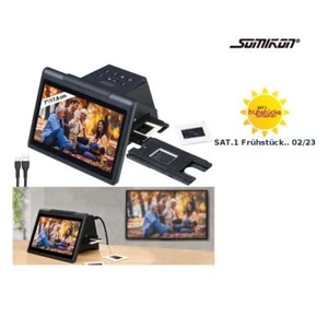 Somikon Stand-Alone-Dia- & Negativscanner, 7"/17,8 cm IPS-Display, 22 MP, HDMI - Bild 1 von 12