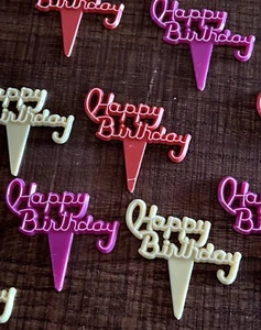 Decopac Happy Birthday Cupcake Cake Pics 1 Dozen - Picture 1 of 2