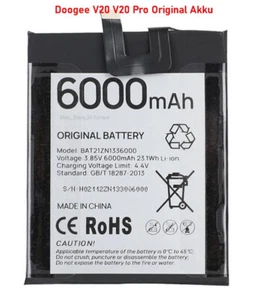 Doogee V20 V20  Pro  Akku -  6000mAh - BAT21ZN1336000 -  Original - DHL Versand - Bild 1 von 1