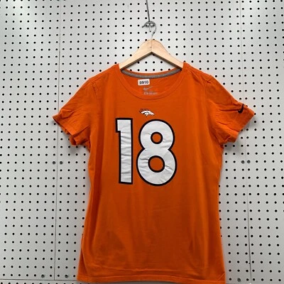 Denver Broncos NIke Youth для мальчиков размер XL оранжевый No18 Peyton Manning 19x27 - Изображение 1 из 4