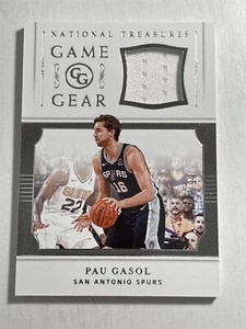 CAMISETA PAU GASOL Spurs 2018-19 National Treasures Game Gear 84/99 (H3) - Imagen 1 de 2