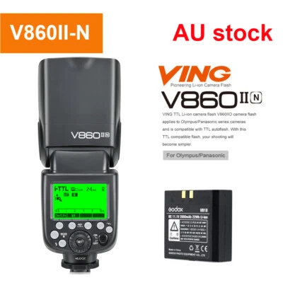 Godox V860II-N TTL HSS  Li-ion Battery Camera Flash For Nikon - image 1 of 4