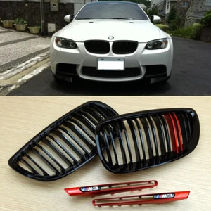 Parrilla delantera roja metálica para BMW M3 E92 E93 E90 08~12 - Imagen 1 de 5