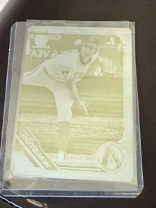 Blake Walston 2019 Bowman Draft Chrome Printing Plate 1/1 Yellow - Picture 1 of 2