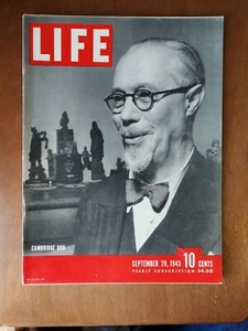 Life Magazine September 20, 1943 Cambridge University Don - Latin Quarter 125 - Picture 1 of 2