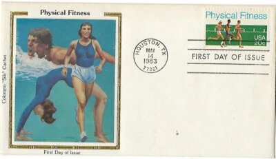 5 '83 FDCs Physical Fitness SC#2043, Tricentennial 1st German Settlers SC#2040 - Image 1 of 4