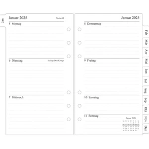 Filofax Kompatible 2026 Wochenplaner-Einlage A6 - Hochwertiges Papier - Bild 1 von 2