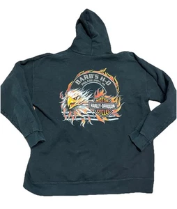 Harley Davidson Vintage Herren schwarz Philadelphia, PA Reißverschluss Hoodie Größe Large - Bild 1 von 9