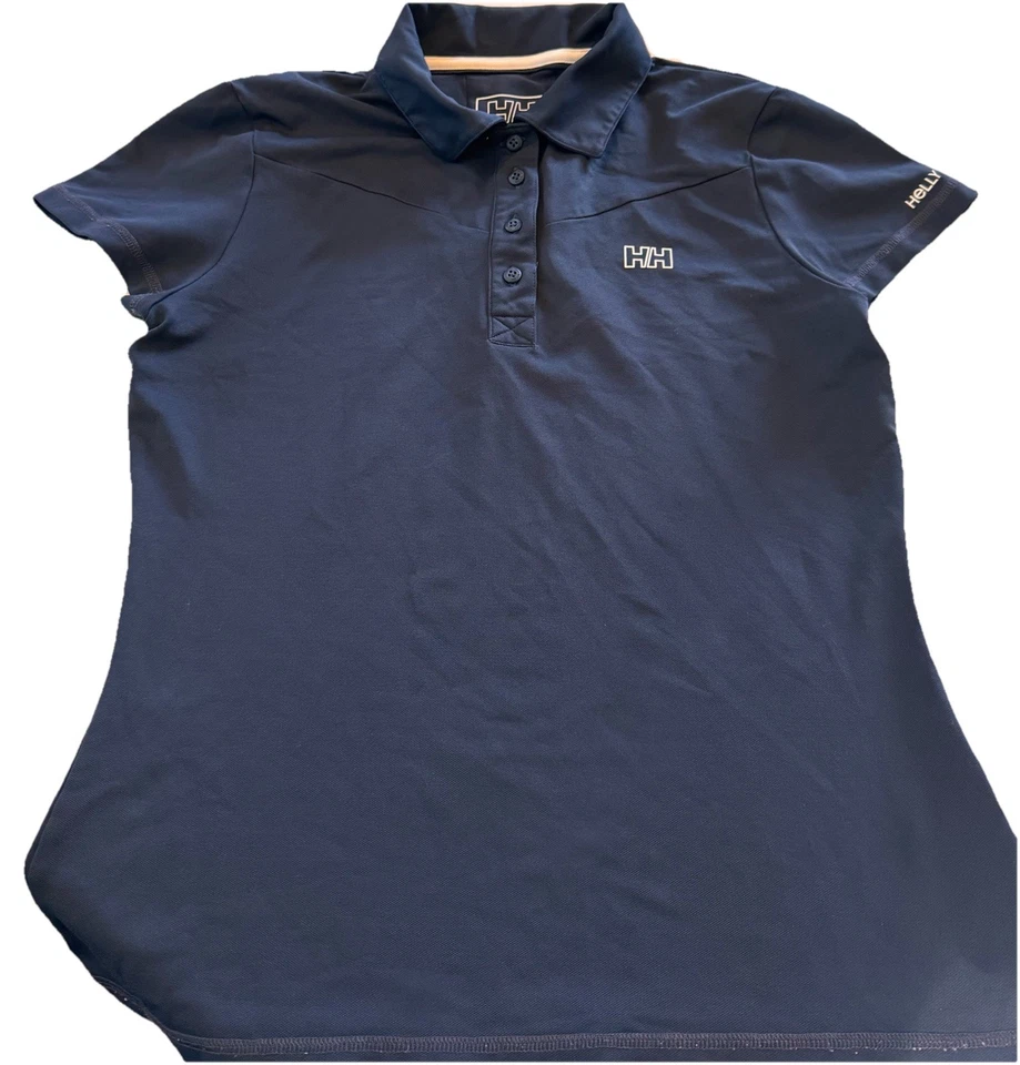 Top polo para mujer Helly Hansen Hydropower Pro talla L azul náutico navegación preppy Foto 1 de 4