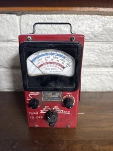 VINTAGE SUN MODEL TDT-12 TACH DWELL METER VDC 6-12-24 Large Shop Model - Picture 1 of 4