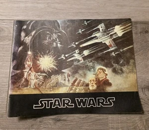 Libro de fotos de escena de película a color Star Wars, programa oficial de recuerdos 1977 - Imagen 1 de 3