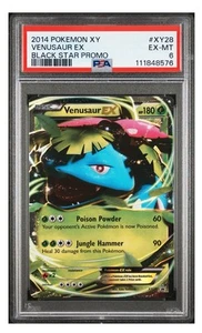 2014 Pokemon Xy Black Star Promo #XY28 Venusaur Ex Black Star Promo PSA 6 EX-MT - Picture 1 of 2