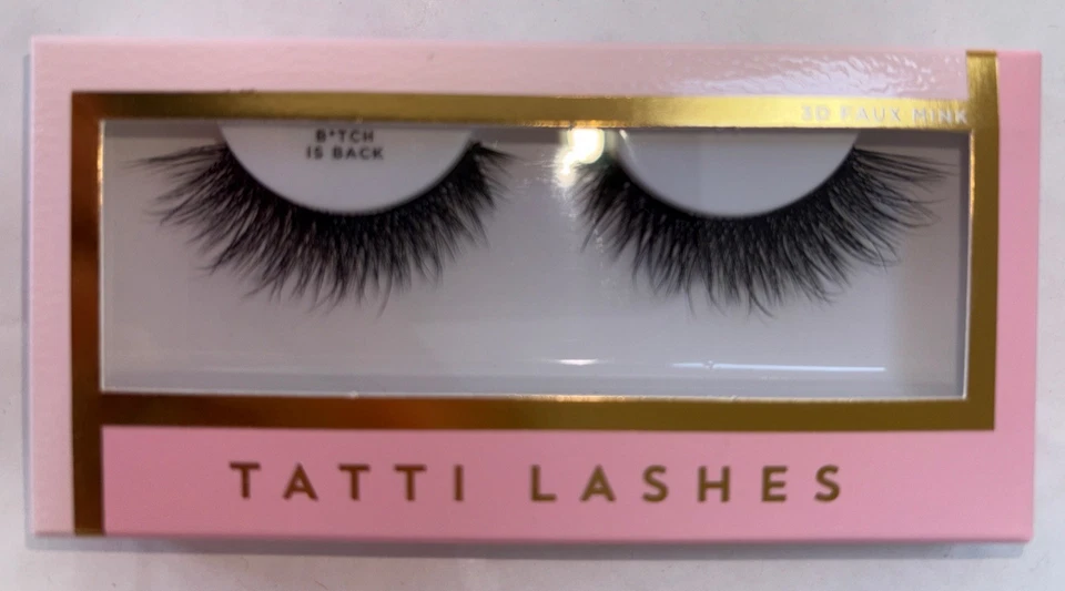 Tatti Lashes Seamless Natural "Bitch Is Back" Lashes Black 3D Faux Mink