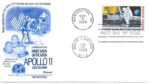 U.S.A. SPECIAL F.D.C.9/9/69 SG A1367; ADDED HANDSTAMP "MOON LANDING" 20/7/69 - Picture 1 of 2