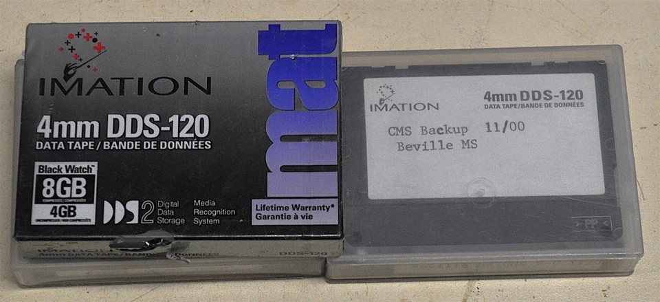 IMATION 4mm DDS-120 DATA TAPE 8GB SCHOOL SURPLUS QUANTITY 3 - Image 1 of 1