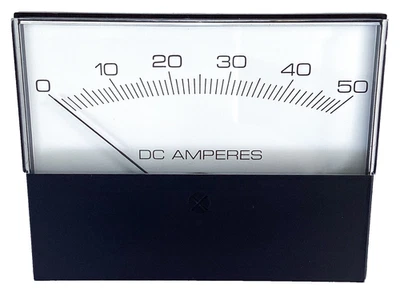 Modutec Panel Meter 3S-DAA-050 0-50 DC Amps Analog NOS W/ Box & Hardware NOS - Image 1 of 4