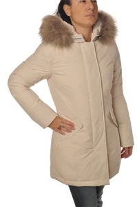 Woolrich Woman Giubbotto con cappuccio White 14190 - Picture 1 of 4