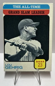 Lou Gehrig 1973 Topps Karte #472 All-Time Grand Slam Leader HOF! KEIN KNITTER - Bild 1 von 2